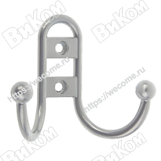 Оптом купить Крючок вешалка №13 хром (100*) в мебельная фурнитура оптом и в розницу ВиКом.