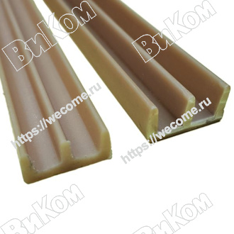 Оптом купить Направляющие для стекла, бежевые (2м) (25*) в мебельная фурнитура оптом и в розницу ВиКом.