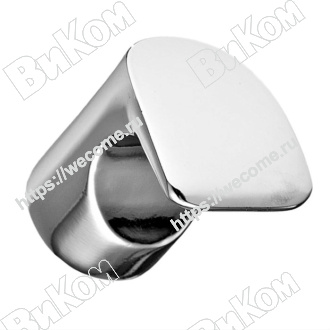 Оптом купить Ручка кнопка К-1100, хром KERRON (150*) в мебельная фурнитура оптом и в розницу ВиКом.