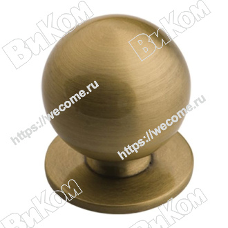 Оптом купить Ручка кнопка К-1120 АВ античная бронза KERRON (100*) в мебельная фурнитура оптом и в розницу ВиКом.