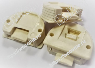 Оптом купить Фиксатор верхний белый D=34mm в мебельная фурнитура оптом и в розницу ВиКом.