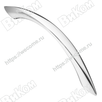 Оптом купить Ручка скоба S-2200-96  хром  KERRON (100*) в мебельная фурнитура оптом и в розницу ВиКом.