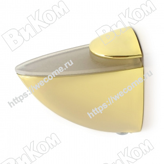 Оптом купить Полкодержатель пеликан миди 50 мм, золото (40*) в мебельная фурнитура оптом и в розницу ВиКом.