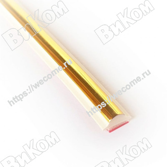 Оптом купить Профиль декор SAL/М23 (7,0*3,5) гибкий, золото - белый (200*) в мебельная фурнитура оптом и в розницу ВиКом.