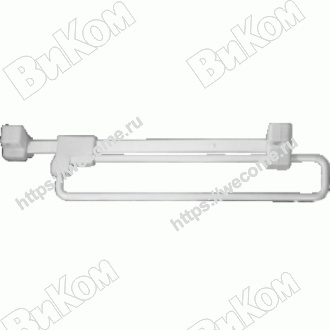 Оптом купить Штанга выдвижная 224мм, белая (100*) в мебельная фурнитура оптом и в розницу ВиКом.