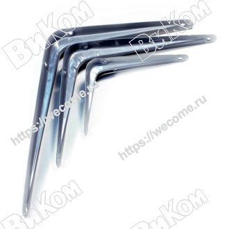 Оптом купить Кронштейн 300*350*0,8мм, серебро (китай) (12х14) (24*) в мебельная фурнитура оптом и в розницу ВиКом.