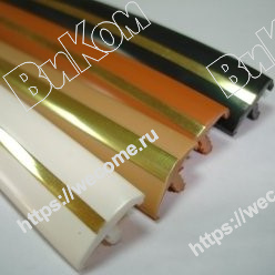 Оптом купить Профиль Т-образ. Орех  тосканский, золото в мебельная фурнитура оптом и в розницу ВиКом.