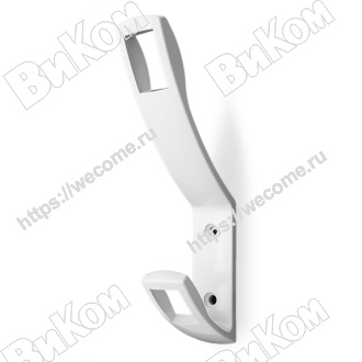 Оптом купить Крючок 206-КВ8, белый (18*) Соллер в мебельная фурнитура оптом и в розницу ВиКом.