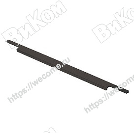 Оптом купить Ручка торцевая RT-001-700, матовый черный KERRON (25*) в мебельная фурнитура оптом и в розницу ВиКом.