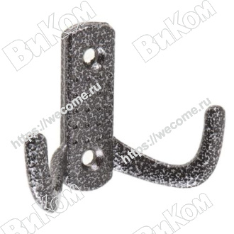 Оптом купить Крючок вешалка №10, АС (100*) в мебельная фурнитура оптом и в розницу ВиКом.