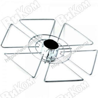 Оптом купить Полка для фужеров D360 мм хром 03*K.PSK-00 G1 ST360 (5*) в мебельная фурнитура оптом и в розницу ВиКом.