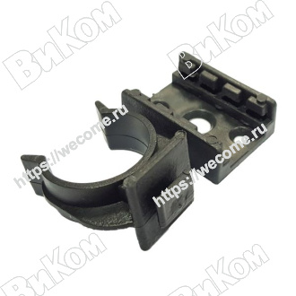 Оптом купить Клипса к ножке кухонной черная универсальная усиленная (140*) в мебельная фурнитура оптом и в розницу ВиКом.