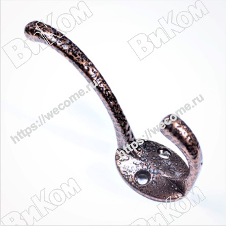 Оптом купить Крючок вешалка №26 АМ (30*) в мебельная фурнитура оптом и в розницу ВиКом.