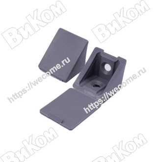 Оптом купить Уголок таккер 18 Серый (100*) в мебельная фурнитура оптом и в розницу ВиКом.