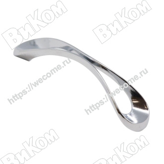 Оптом купить Ручка скоба S-3970-96  хром KERRON (50*) (Под заказ) в мебельная фурнитура оптом и в розницу ВиКом.