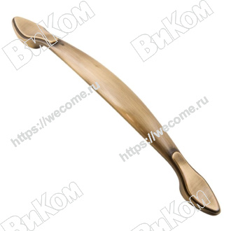 Оптом купить Ручка скоба RS-015-128 AB  античная бронза KERRON (60*) в мебельная фурнитура оптом и в розницу ВиКом.