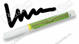 Оптом купить Маркер вентильный, цвет чёрный в мебельная фурнитура оптом и в розницу ВиКом.